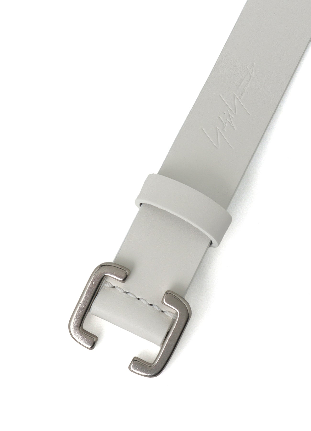 WHITE LEATHER 30MM FREE BELT