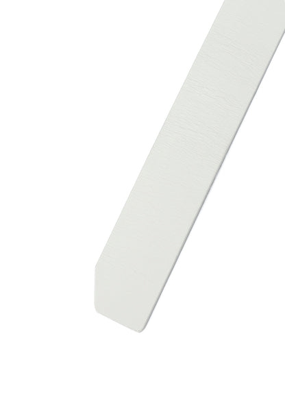 WHITE LEATHER 30MM FREE BELT