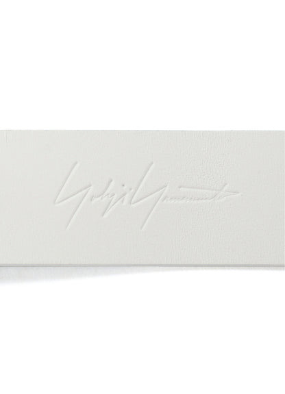 WHITE LEATHER 30MM FREE BELT