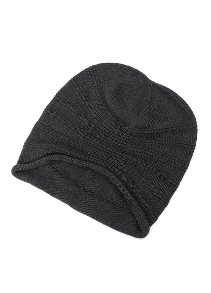 S/C PLAIN STITCH HEM ROLL KNIT CAP