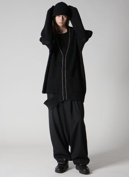 W/AC CARDIGAN STITCH KNIT STITCH HAT