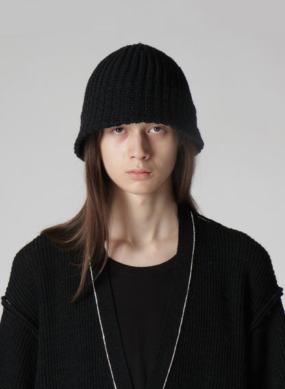 W/AC CARDIGAN STITCH KNIT STITCH HAT