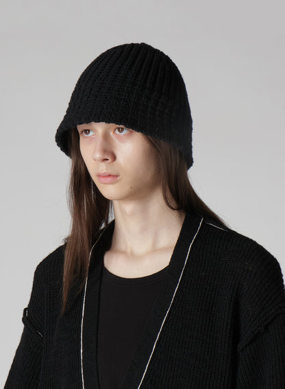 W/AC CARDIGAN STITCH KNIT STITCH HAT