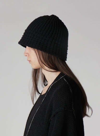 W/AC CARDIGAN STITCH KNIT STITCH HAT