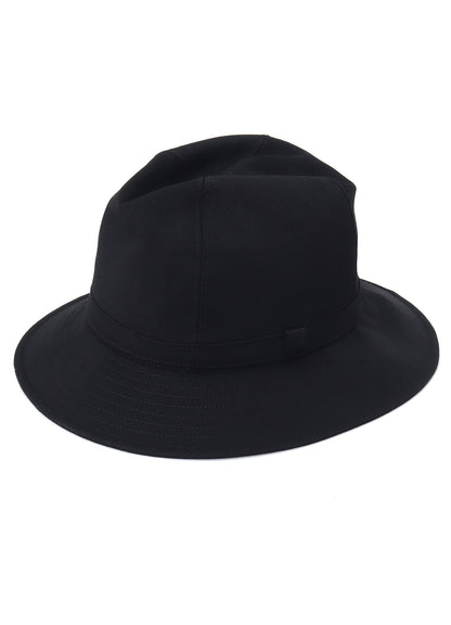 WOOL GABARDINE FEDORA HAT