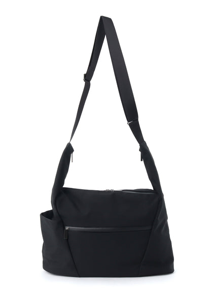 WOOL GABARDINE/NY OBLIQUE ZIPPER SHOULDER BAG