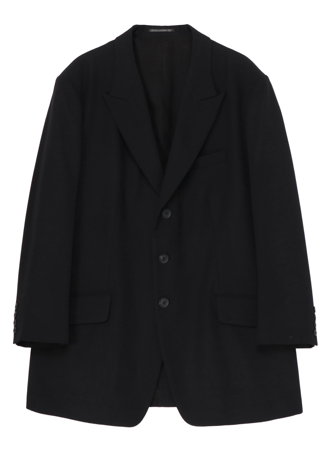 ARMY GABARDINE 3 BUTTONS PEAKED JACKET