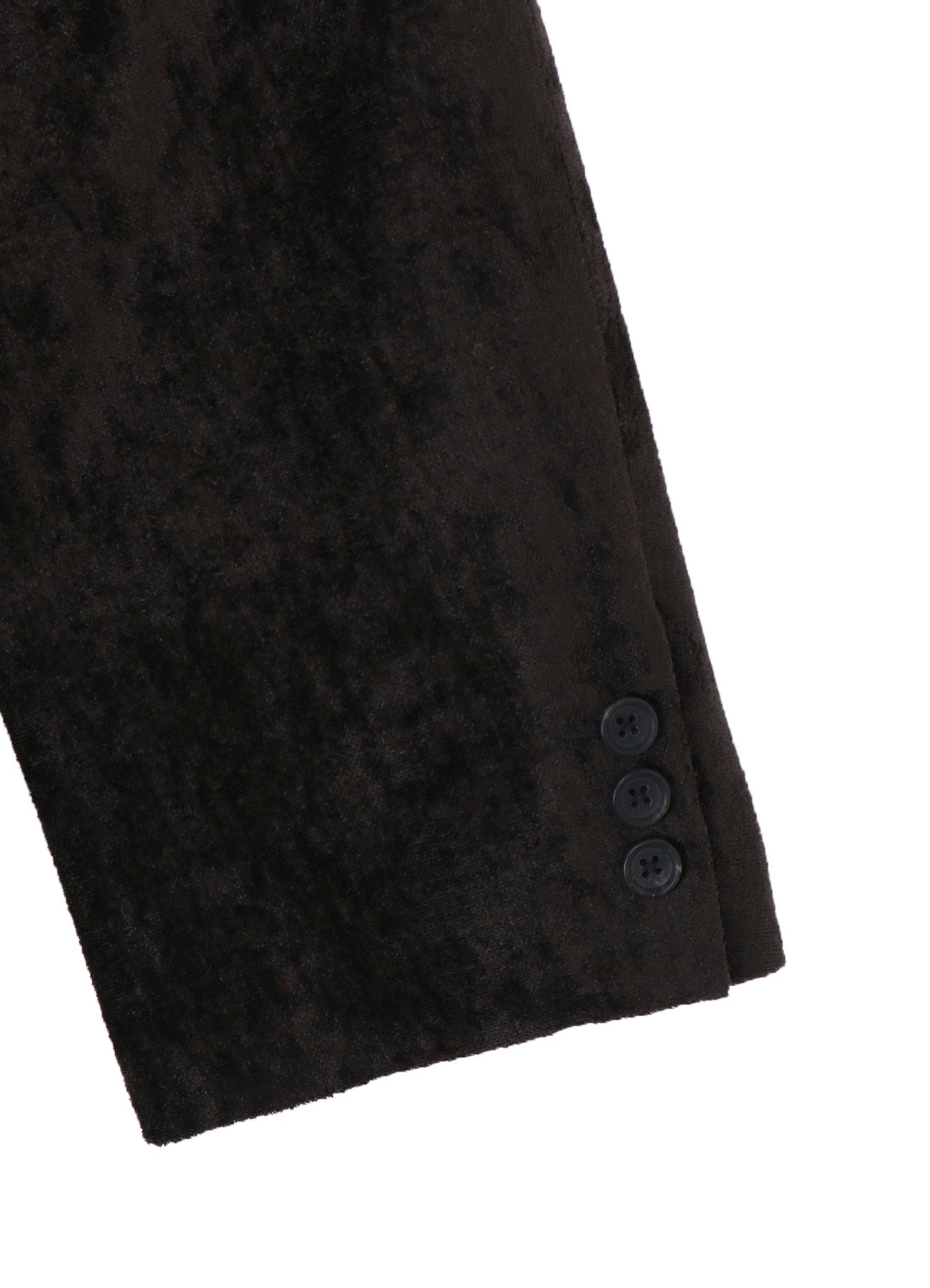 LINEN VELVET PADDED HOOD JACKET