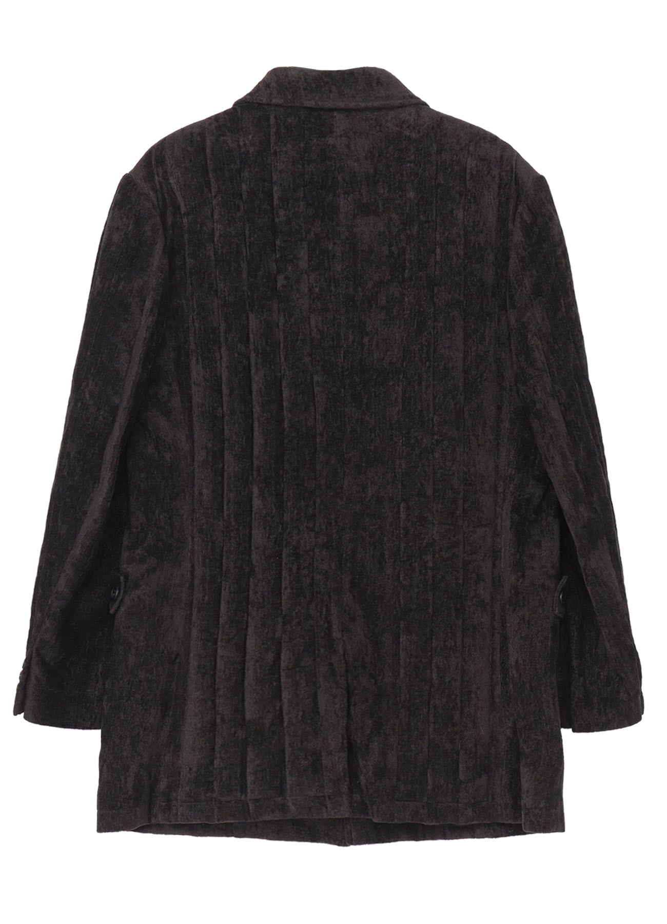 LINEN VELVET TAB DETAIL PADED JACKET