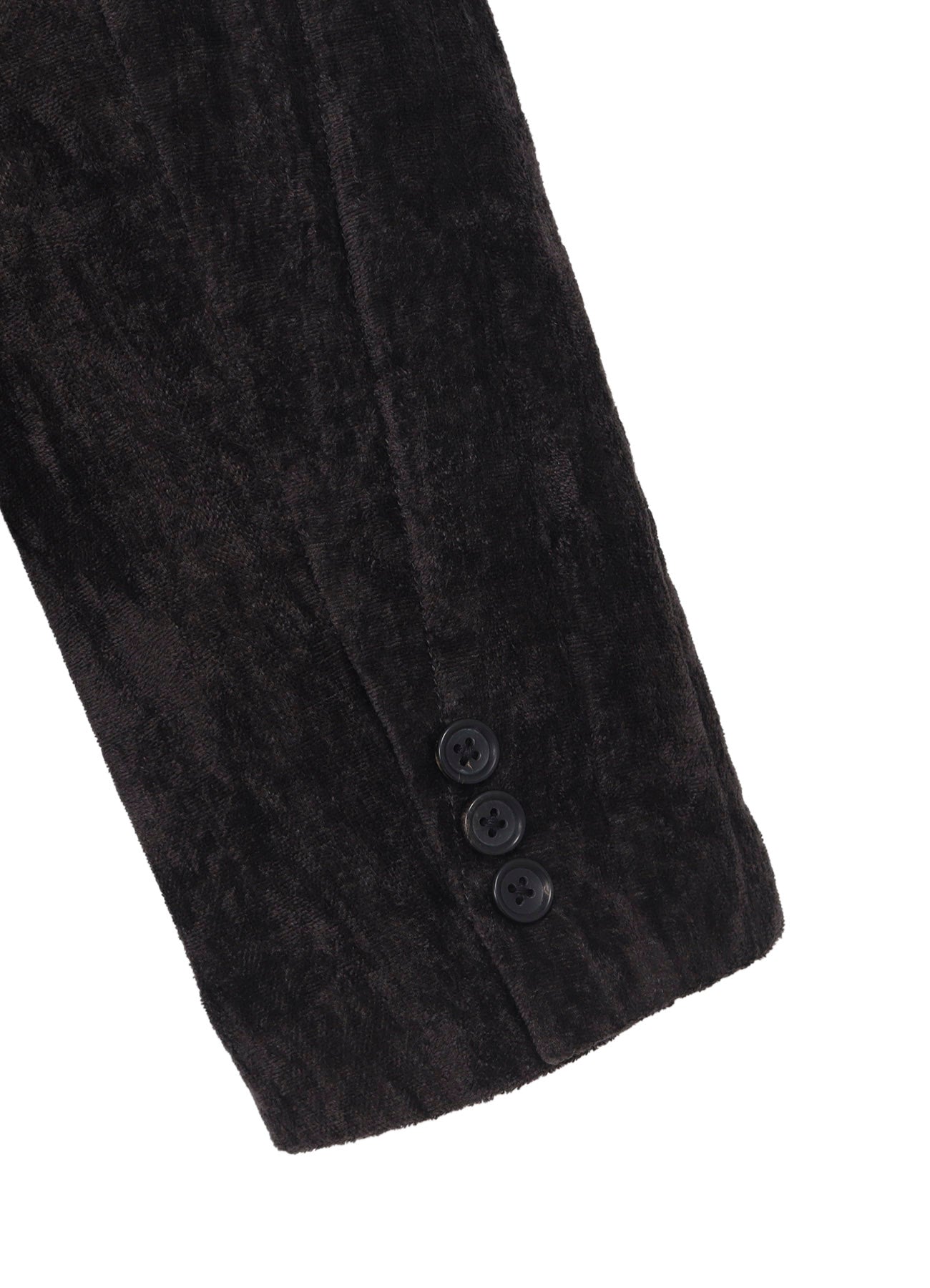 LINEN VELVET TAB DETAIL PADED JACKET