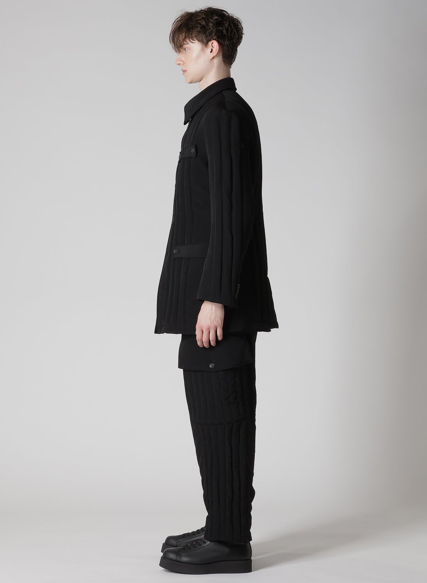 Ta TUXEDO TAB DETAIL PADDED JACKET