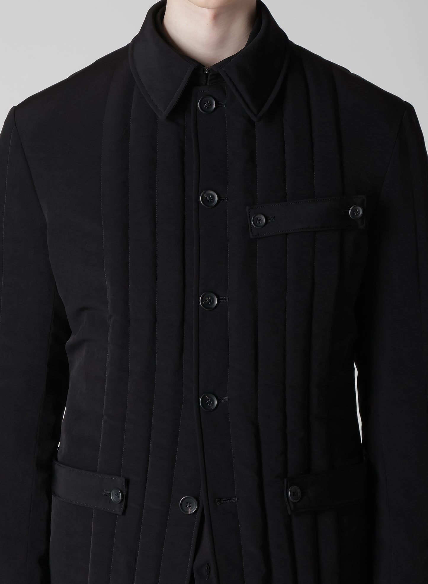 Ta TUXEDO TAB DETAIL PADDED JACKET