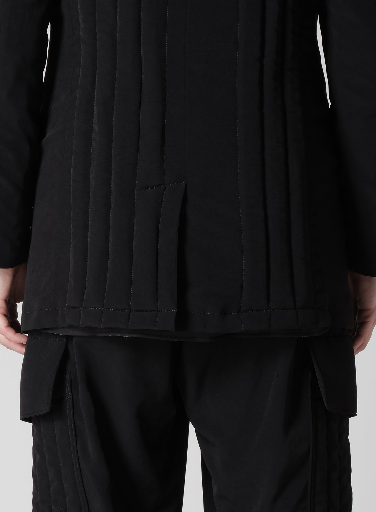 Ta TUXEDO TAB DETAIL PADDED JACKET