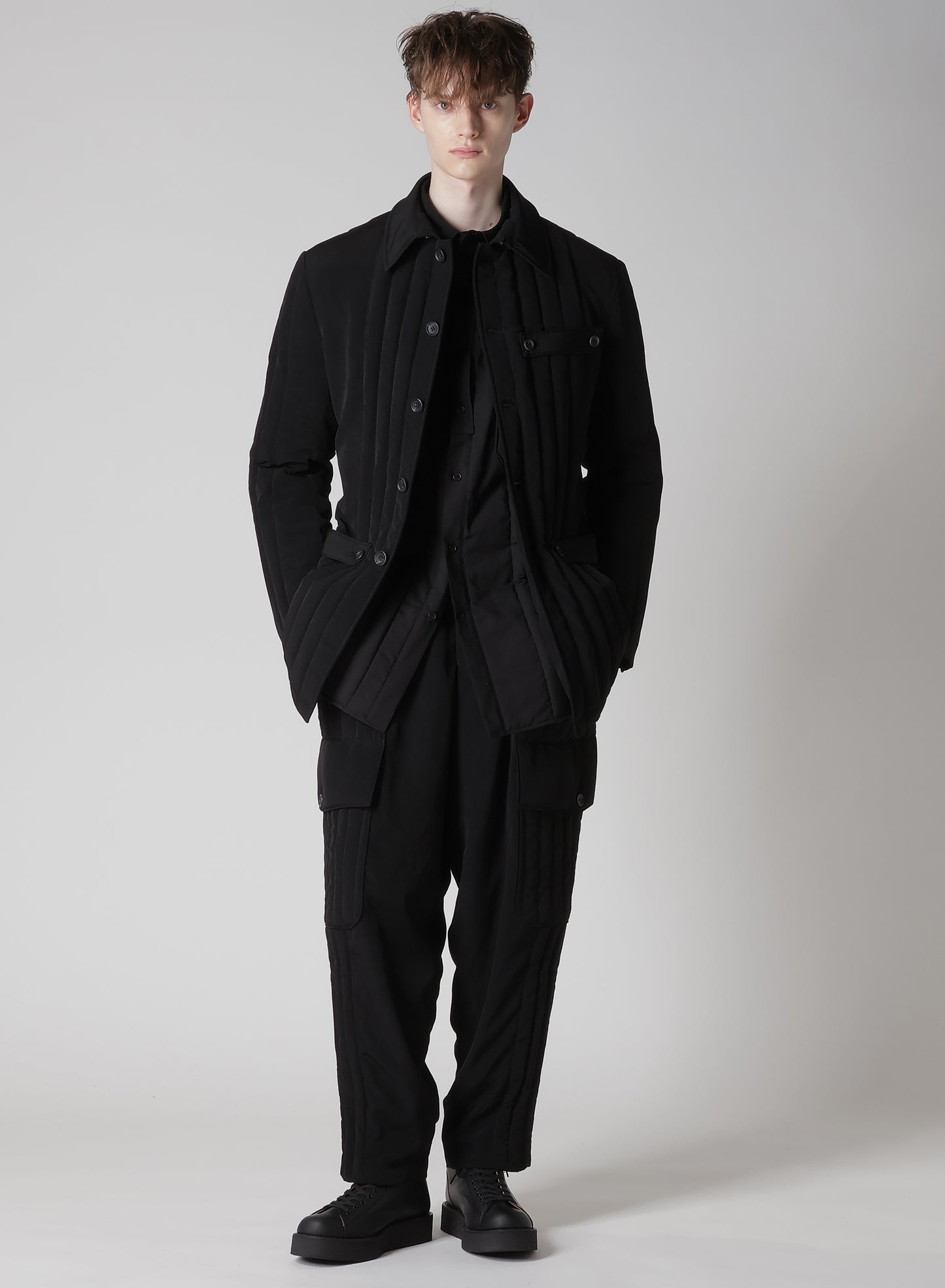 Ta TUXEDO TAB DETAIL PADDED JACKET