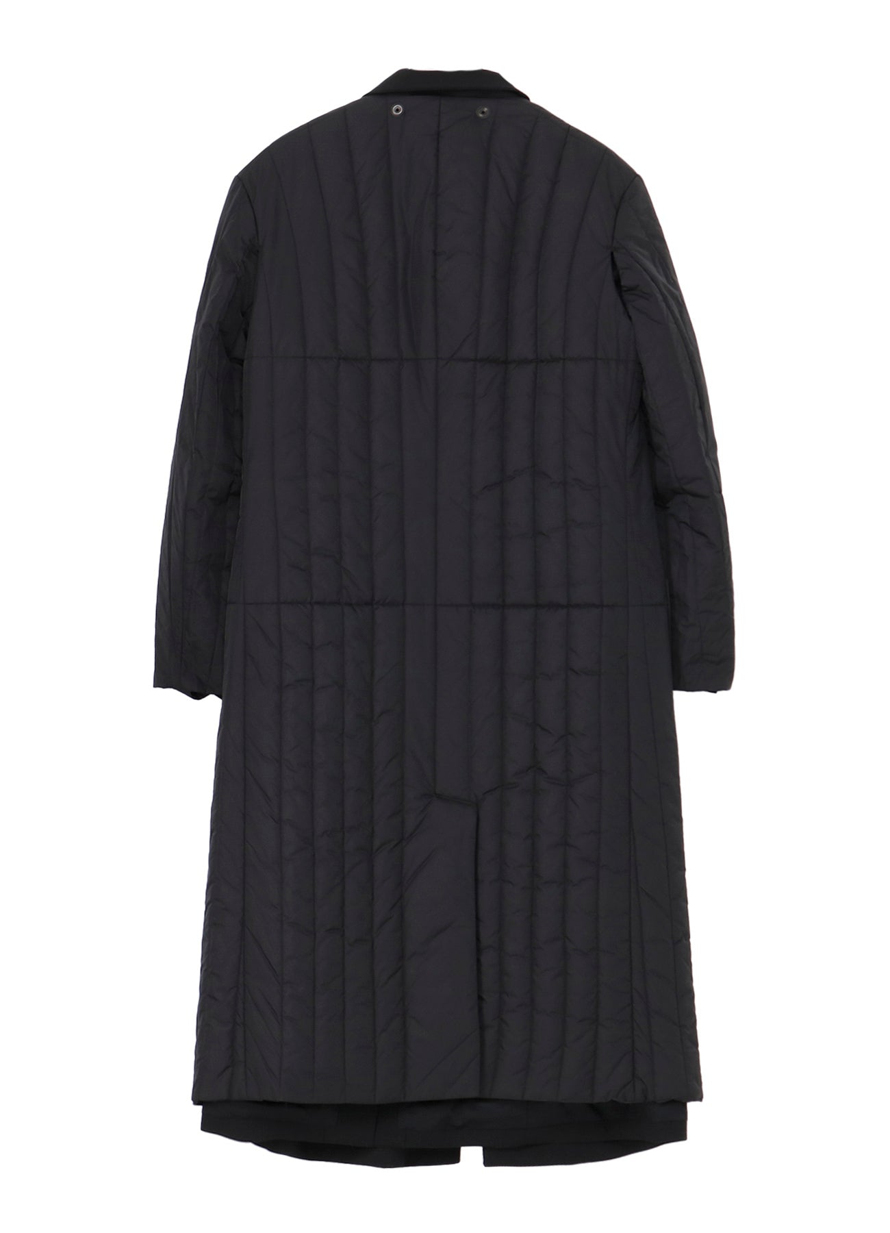 WOOL GABARDINE 4 BUTTONS LONG JACKET WITH LINER
