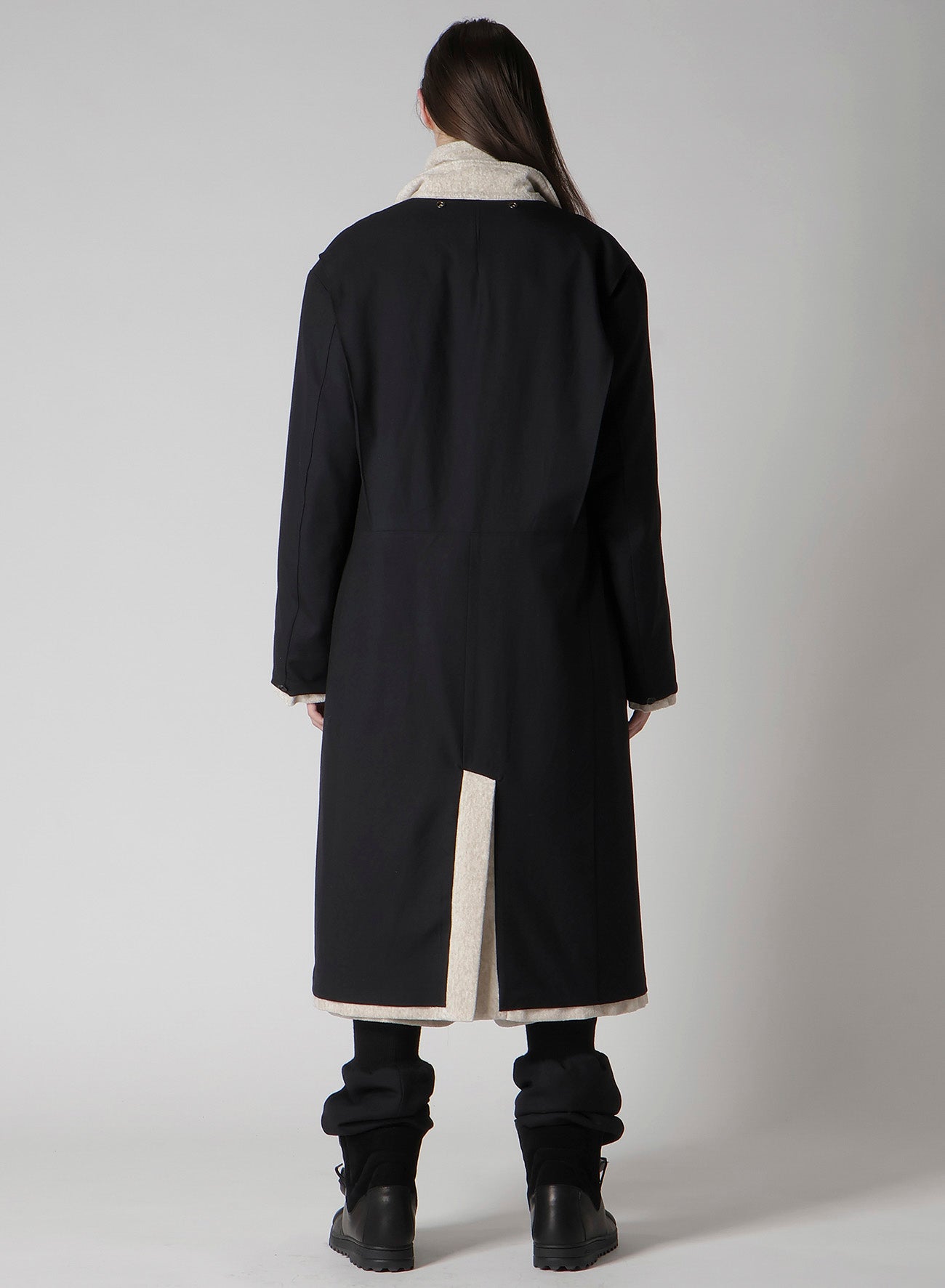 LINEN VELVET STAND COLLAR JACKET WITH LINER
