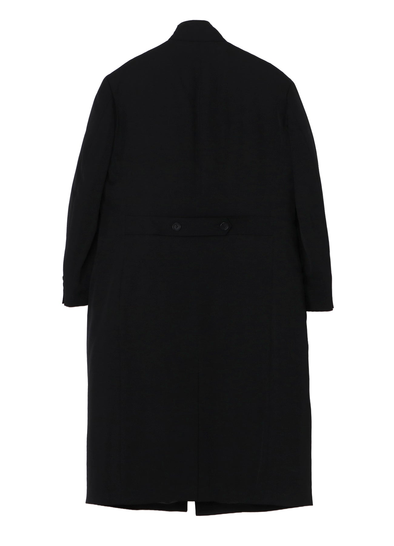 WOOL GABARDINE STAND COLLAR JACKET WITH LINER