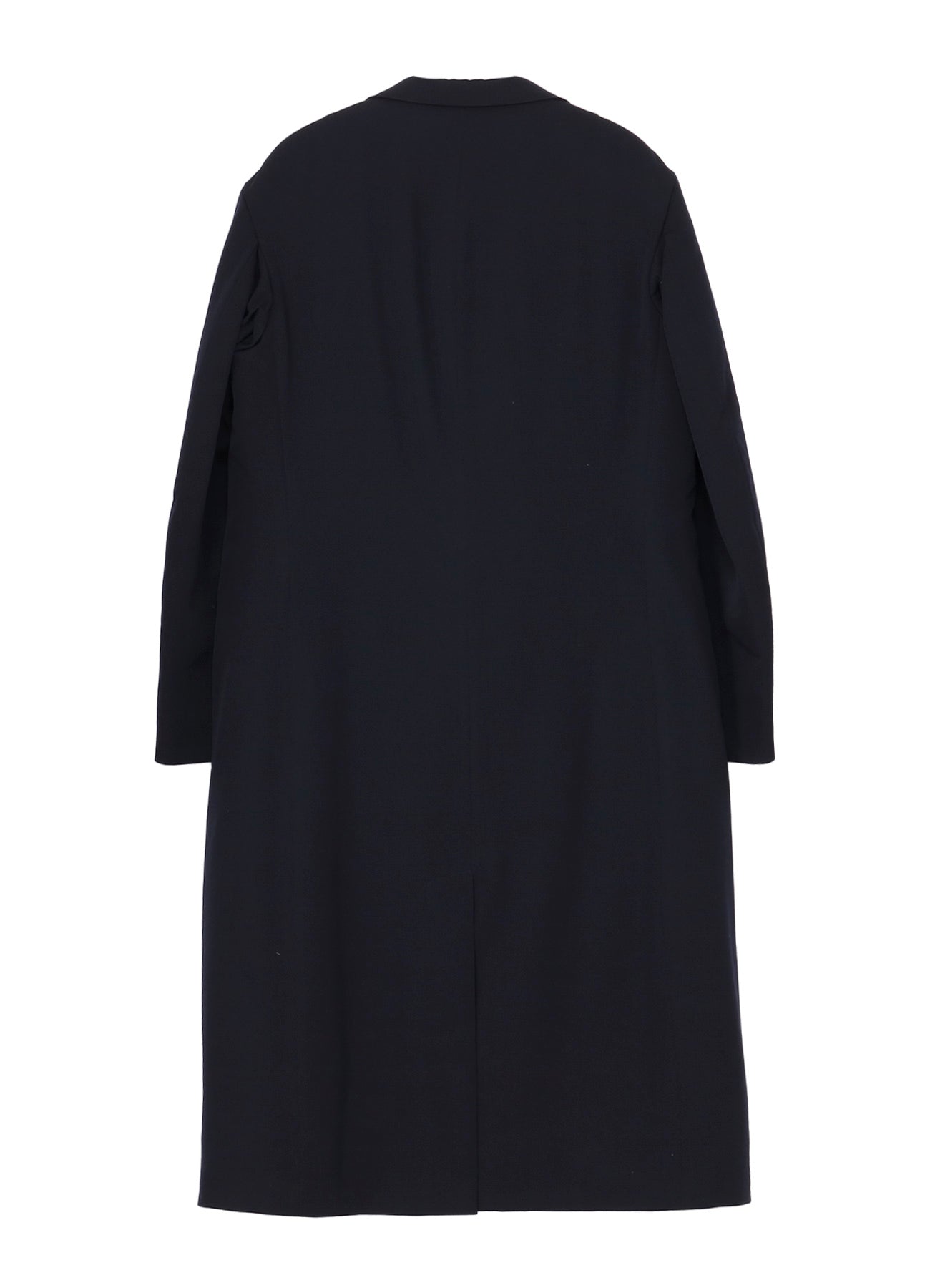 NAVY WOOL GABARDINE ONE BUTTON JACKET WITH LINER