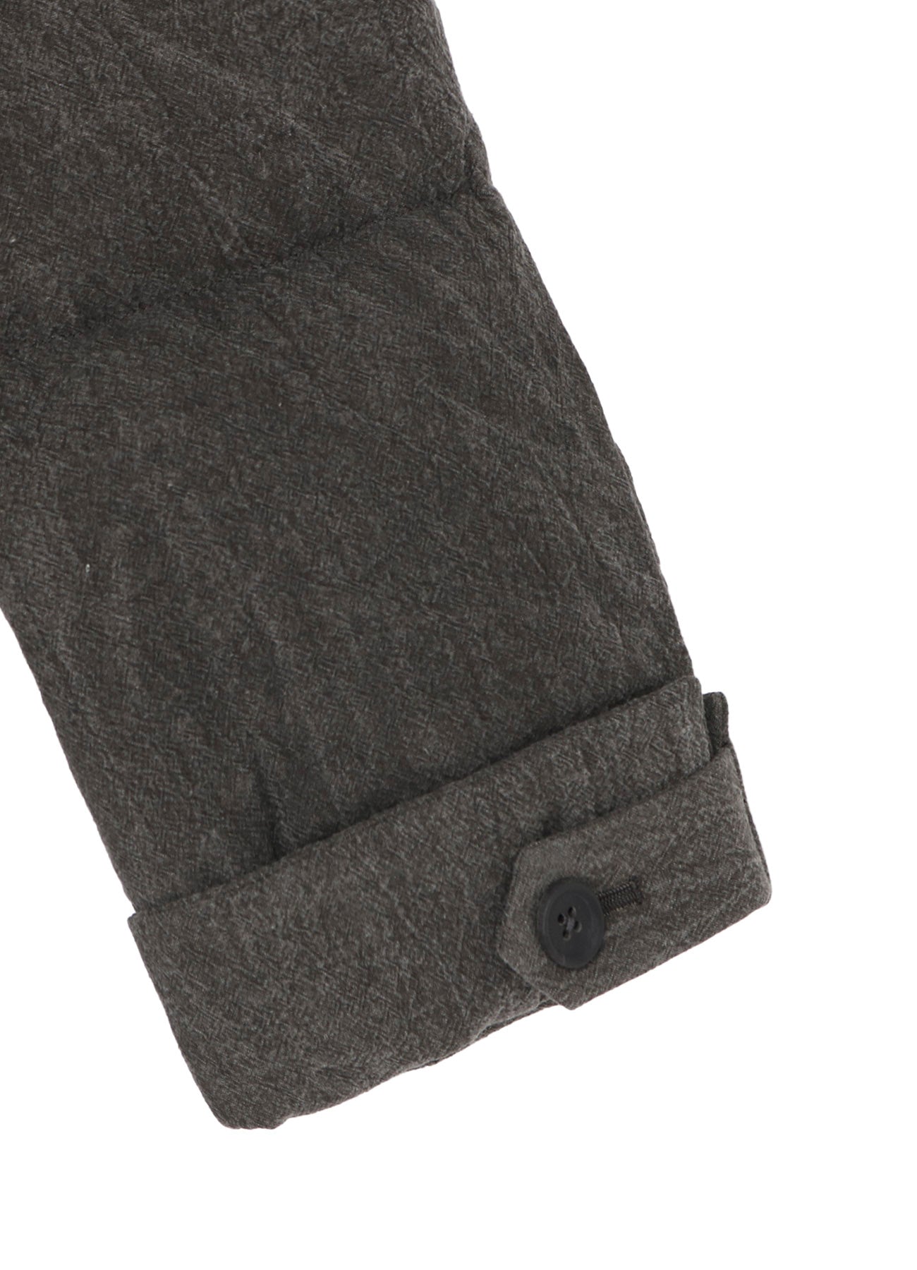 COTTON LINEN INKED HORIZONTAL PADDED LONG JACKET