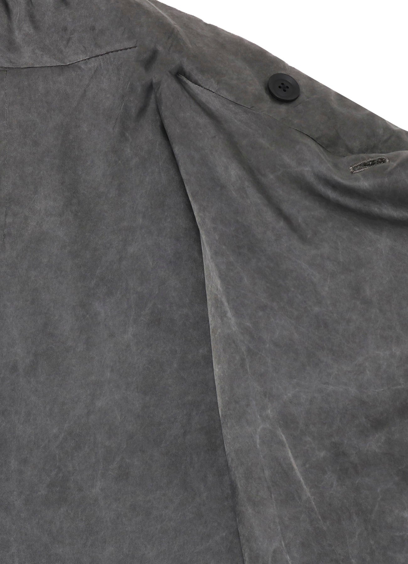 SILK LINEN INKED HORIZONTAL PADDED STAND JACKET