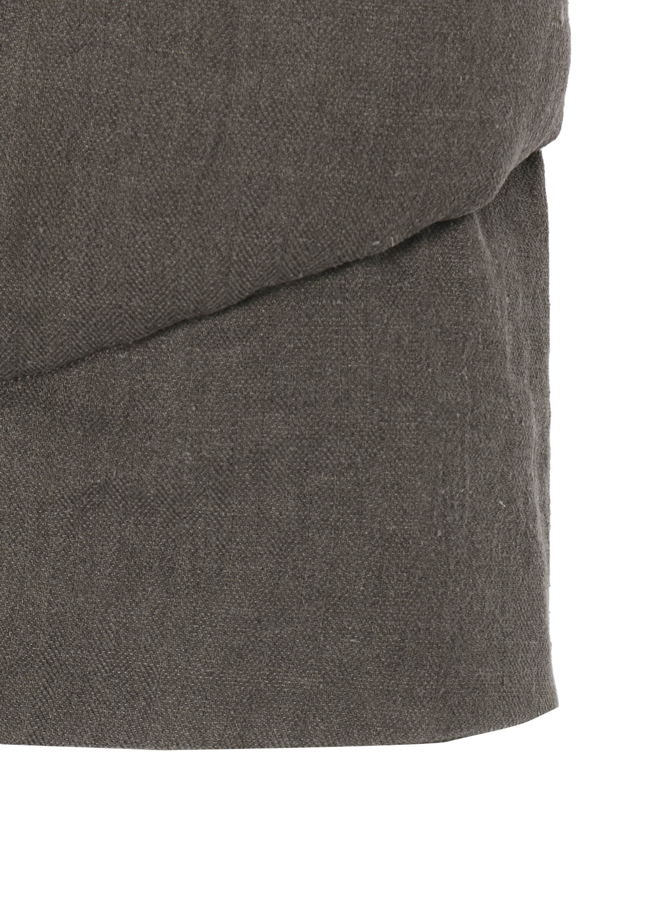 SILK LINEN 3BUTTONS DIAGONAL PADDED LONG JACKET