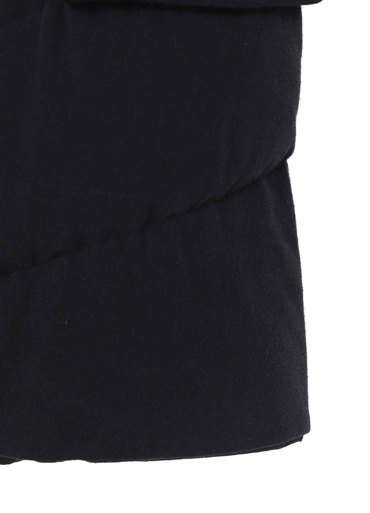 SILK DENIM 3BUTTONS DIAGONAL PADDED LONG JACKET