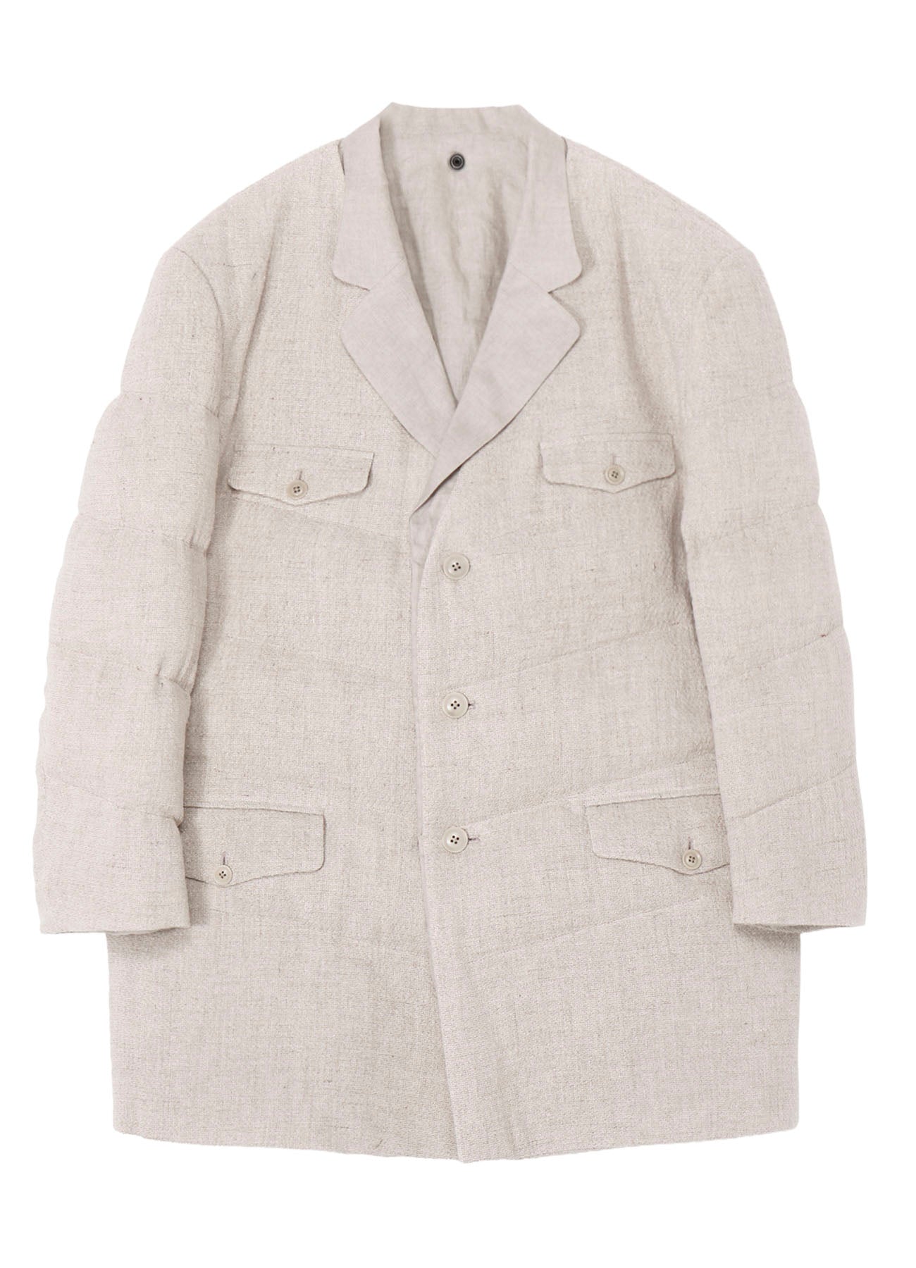 SILK LINEN TWEED JACKET WITH LINER