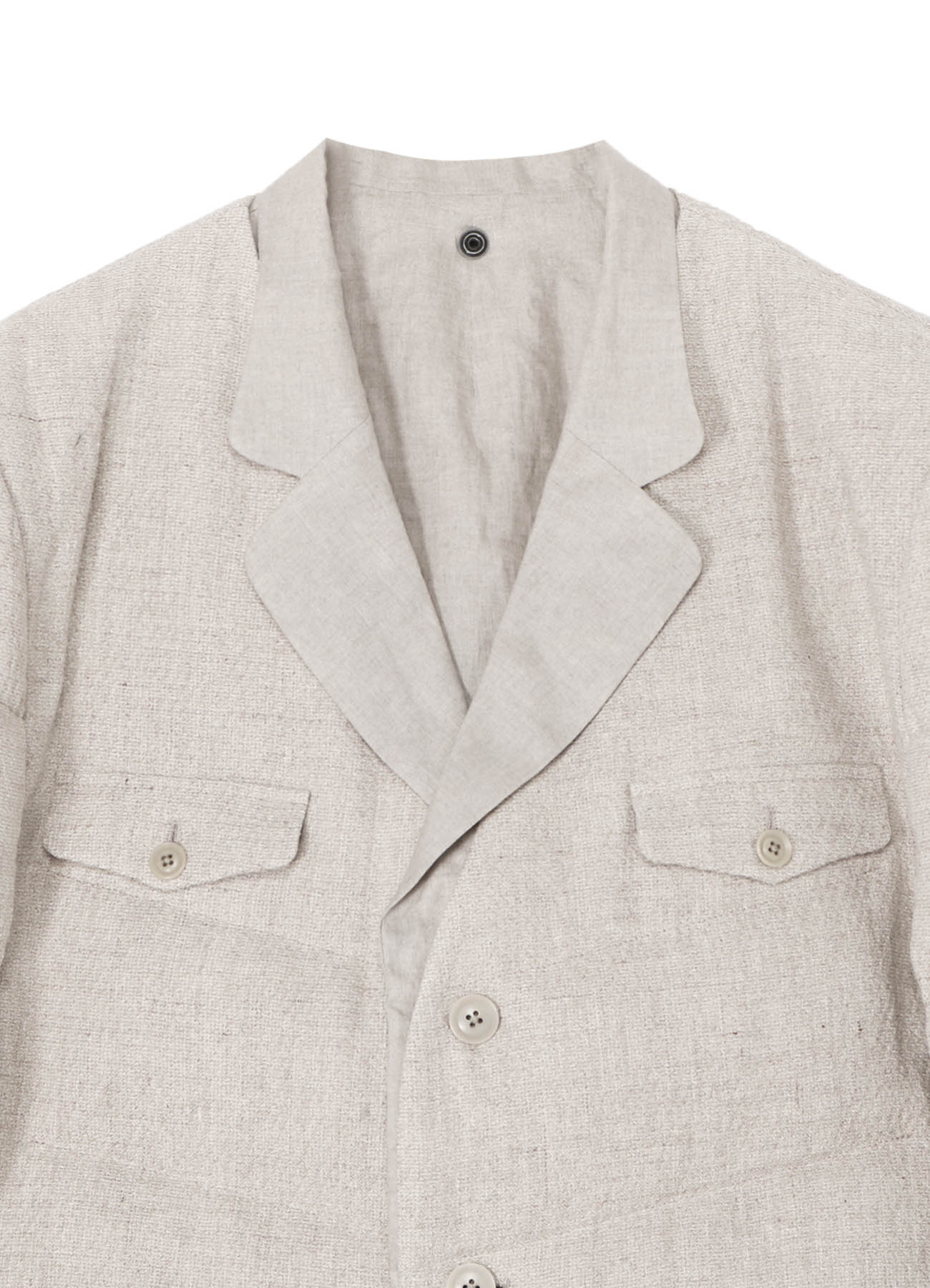 SILK LINEN TWEED JACKET WITH LINER