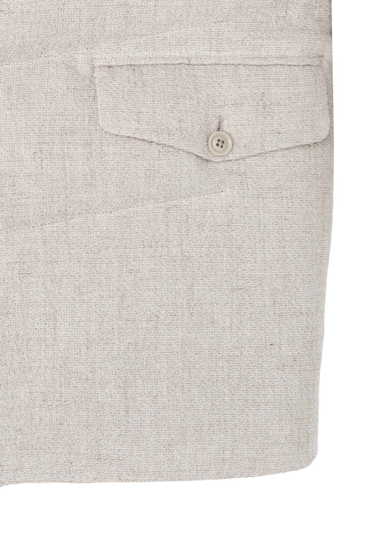 SILK LINEN TWEED JACKET WITH LINER