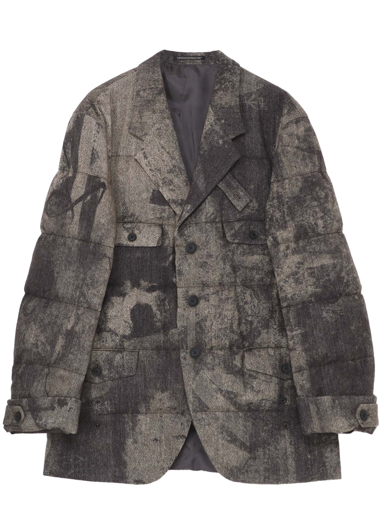COLLAGE PRINTED PADDED JACKET