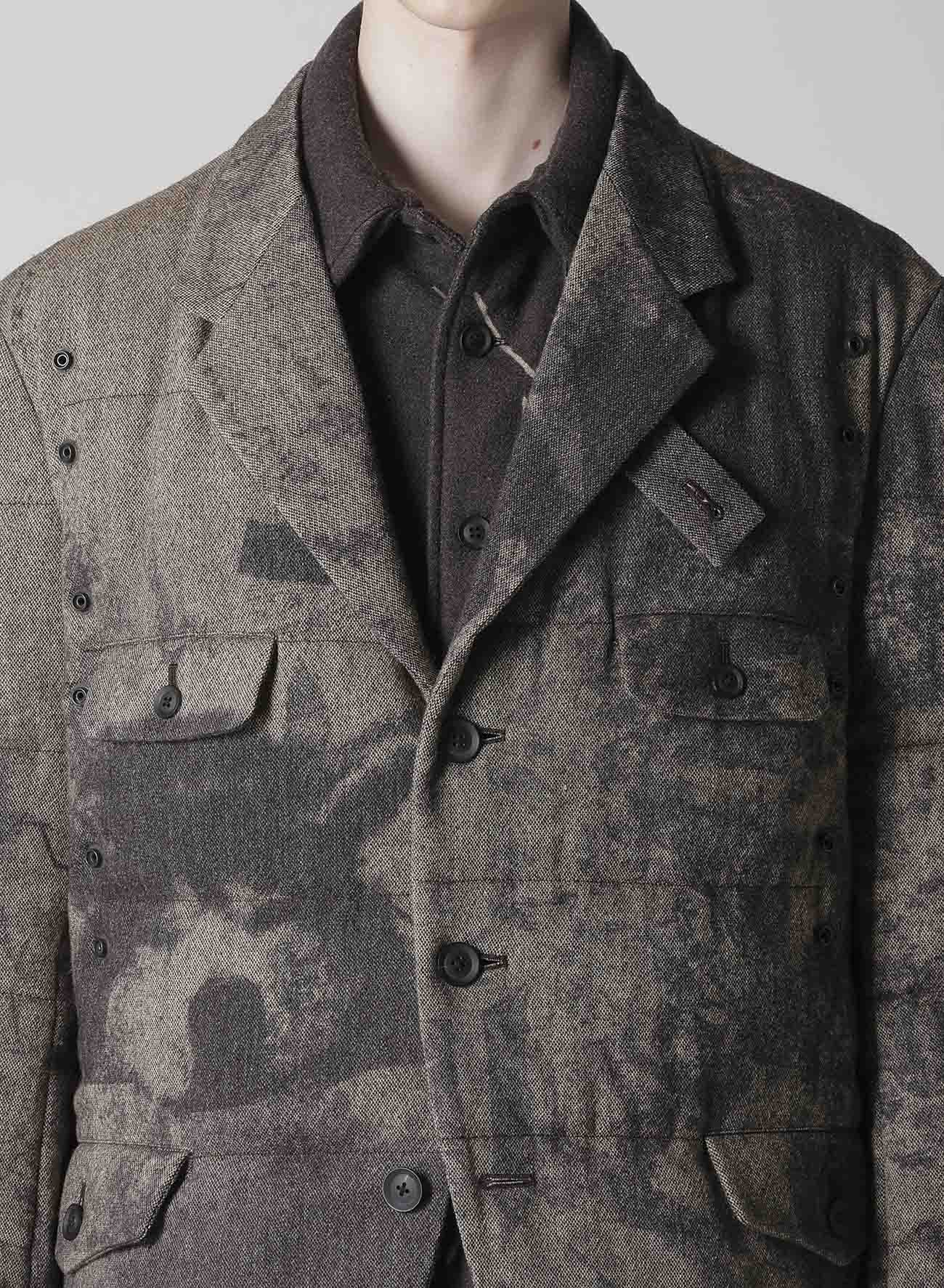 COLLAGE PRINTED PADDED JACKET