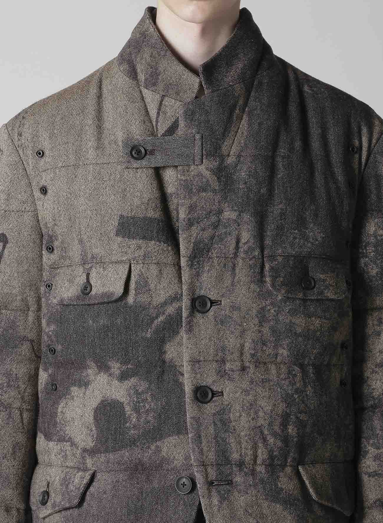 COLLAGE PRINTED PADDED JACKET