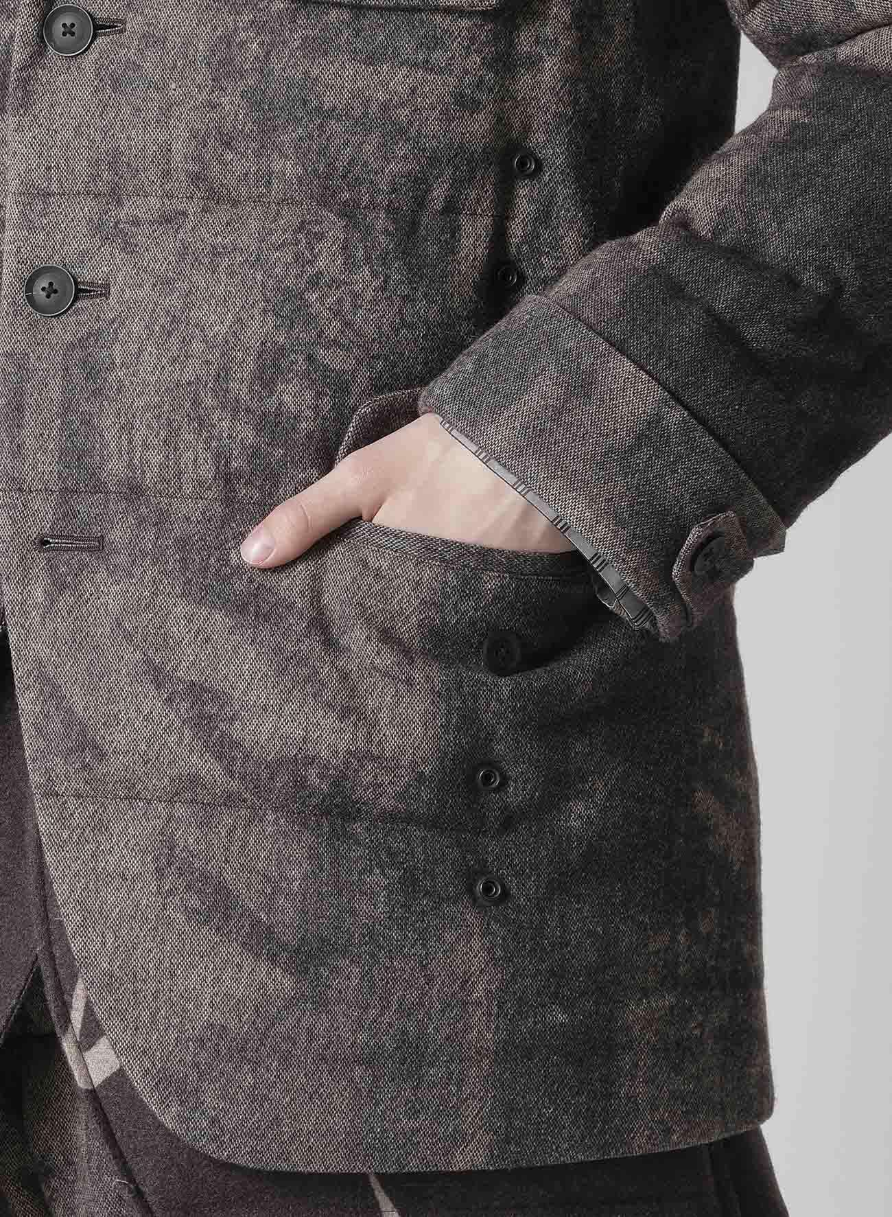 COLLAGE PRINTED PADDED JACKET