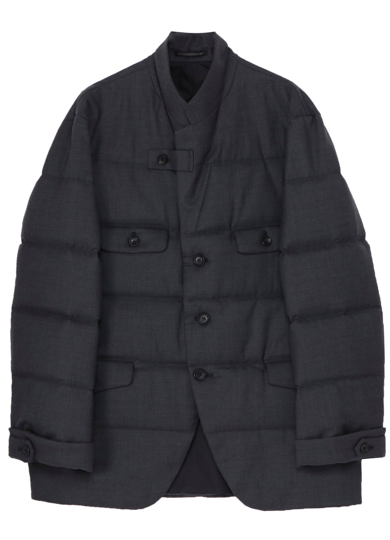 3 BUTTONS HORIZONTAL PADDED JACKET