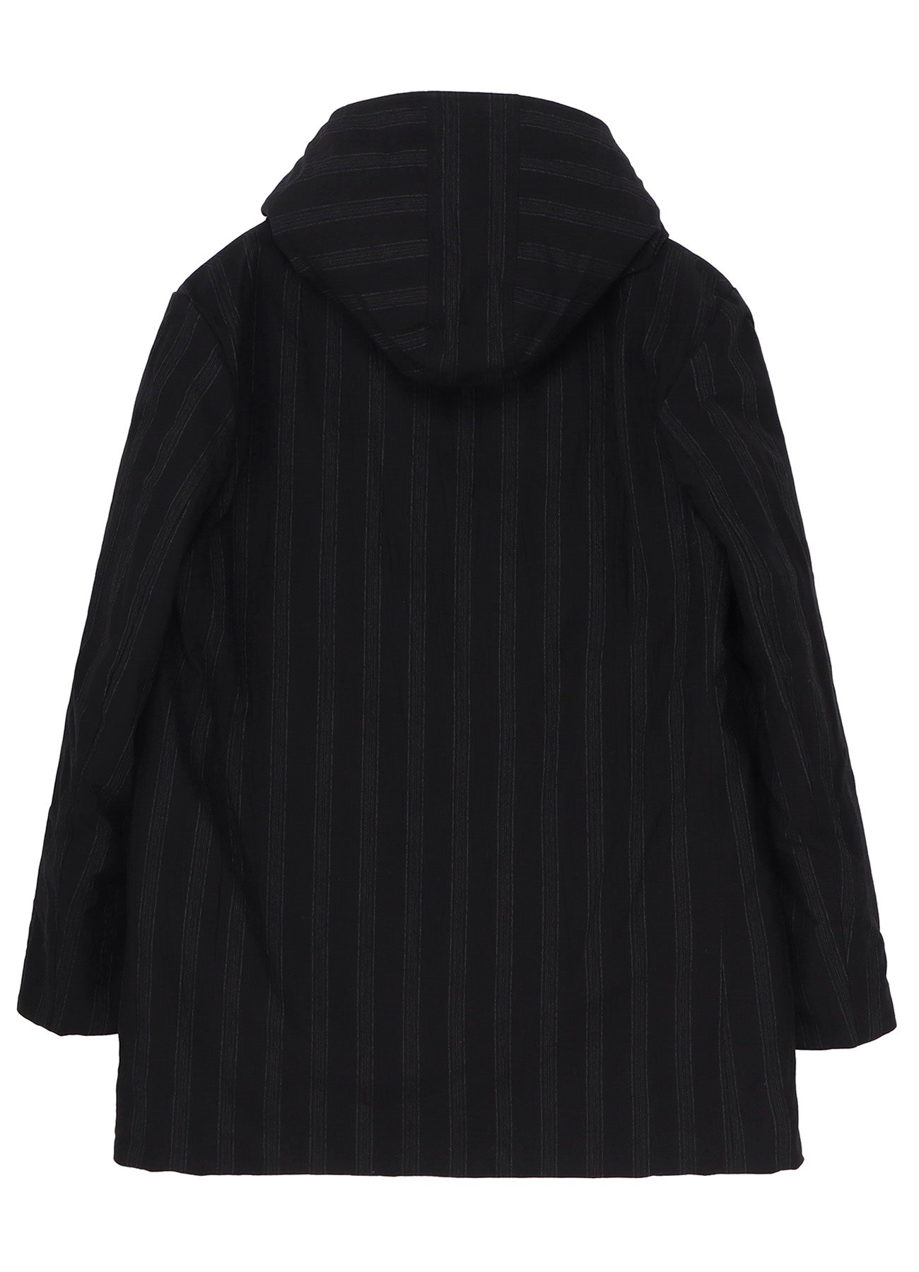 DIAGONAL PADDED PRINTED HOOD JACKET