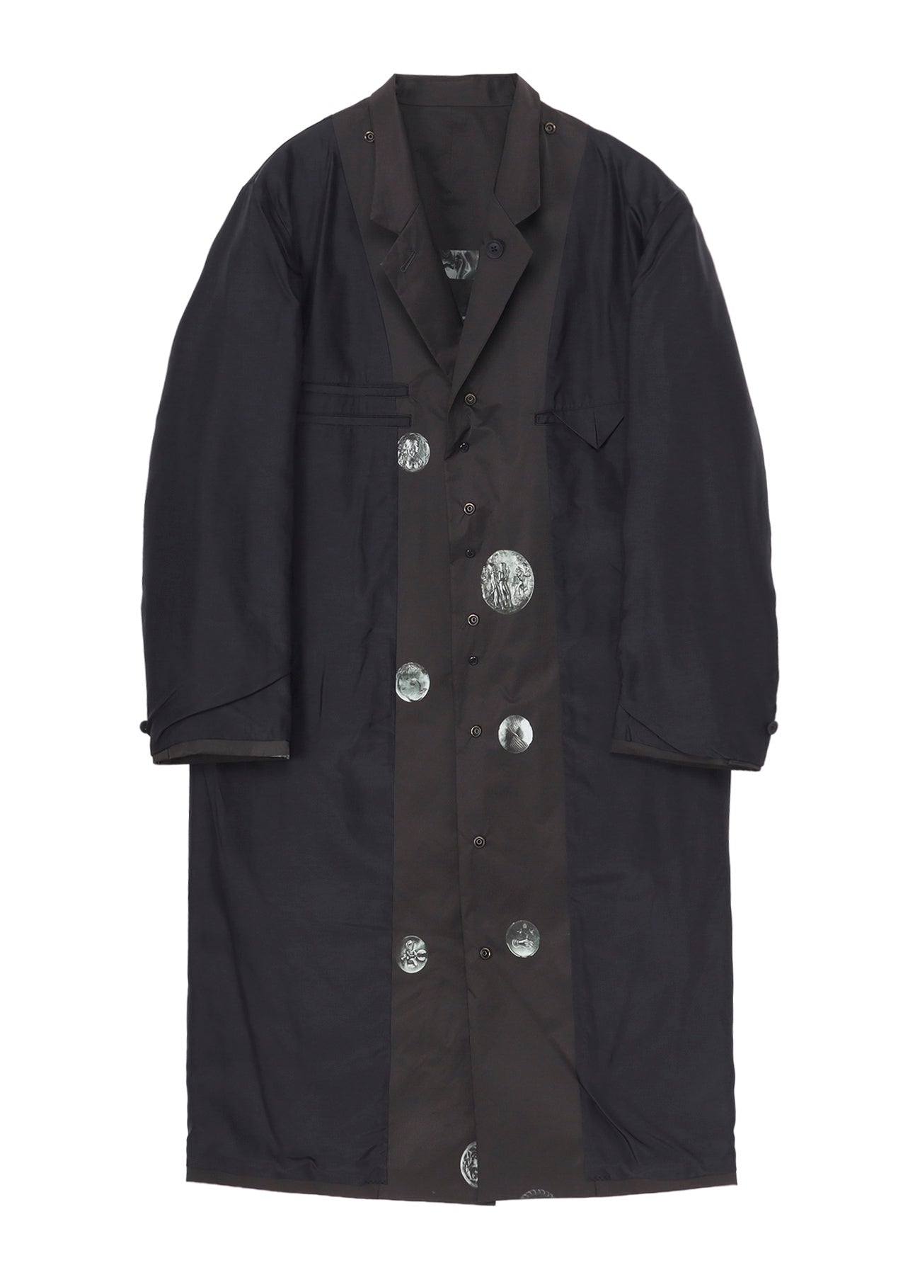 NUDE AND BUTTON PRINTED REVERSIBLE JACKET