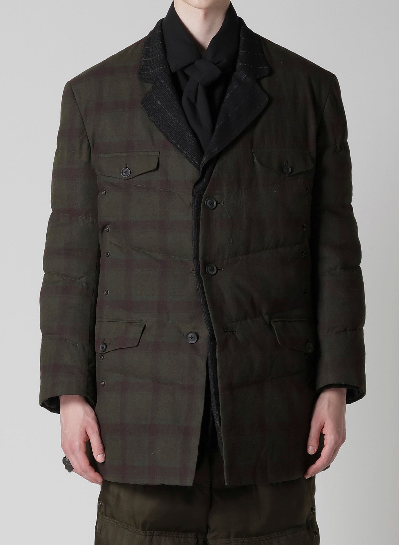 MADRAS INK 3 BUTTONS JACKET WITH LINER