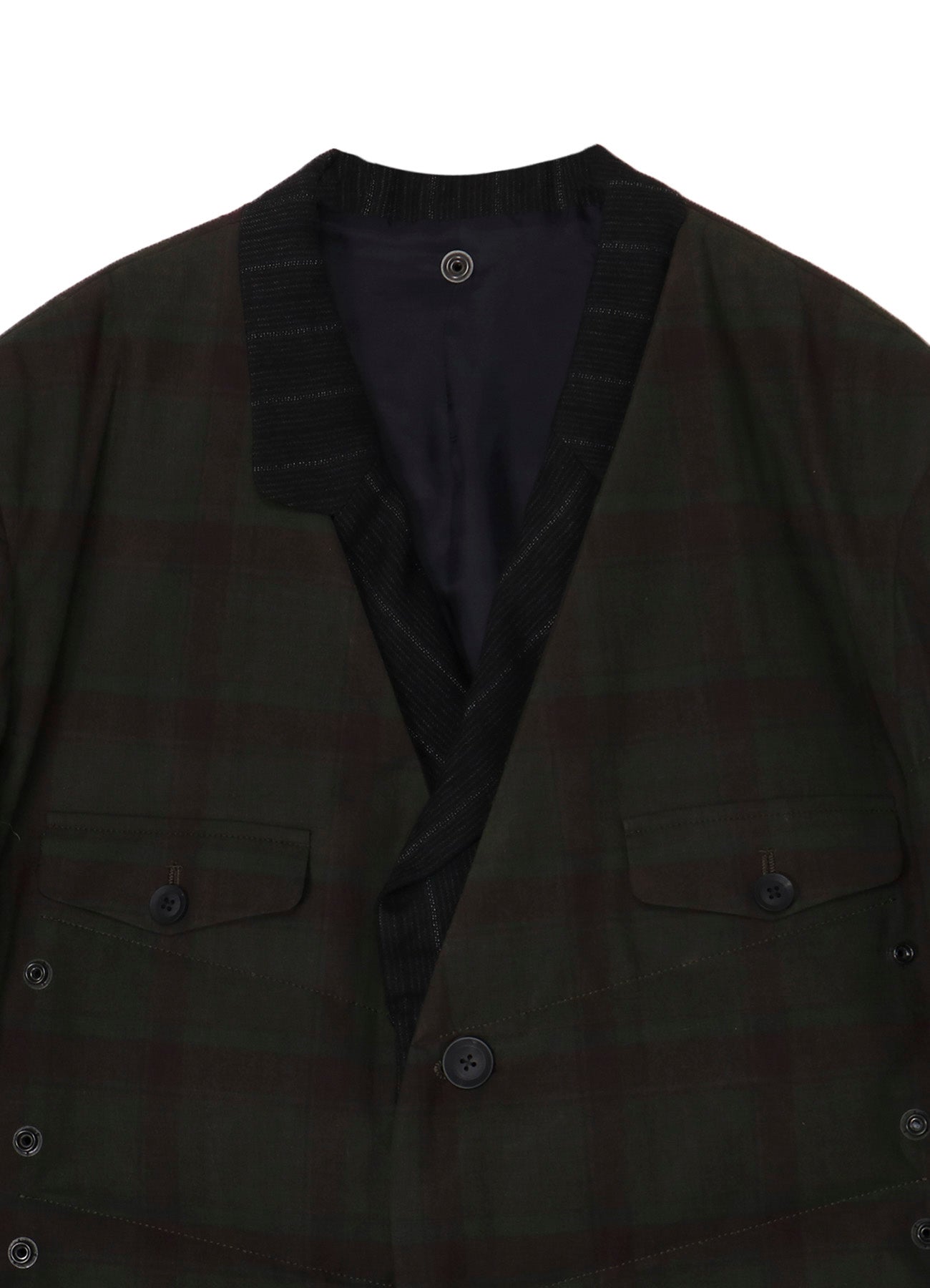 MADRAS INK 3 BUTTONS JACKET WITH LINER