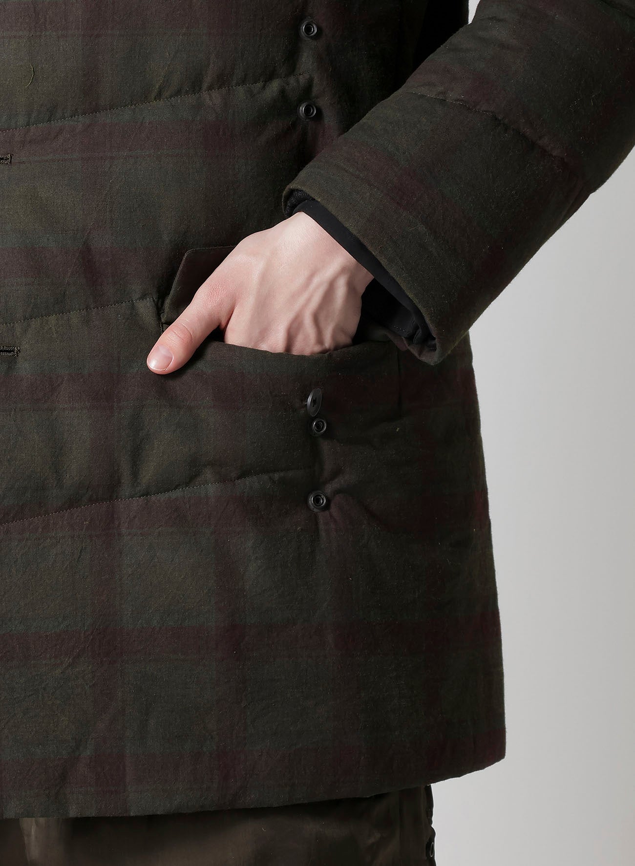 MADRAS INK 3 BUTTONS JACKET WITH LINER