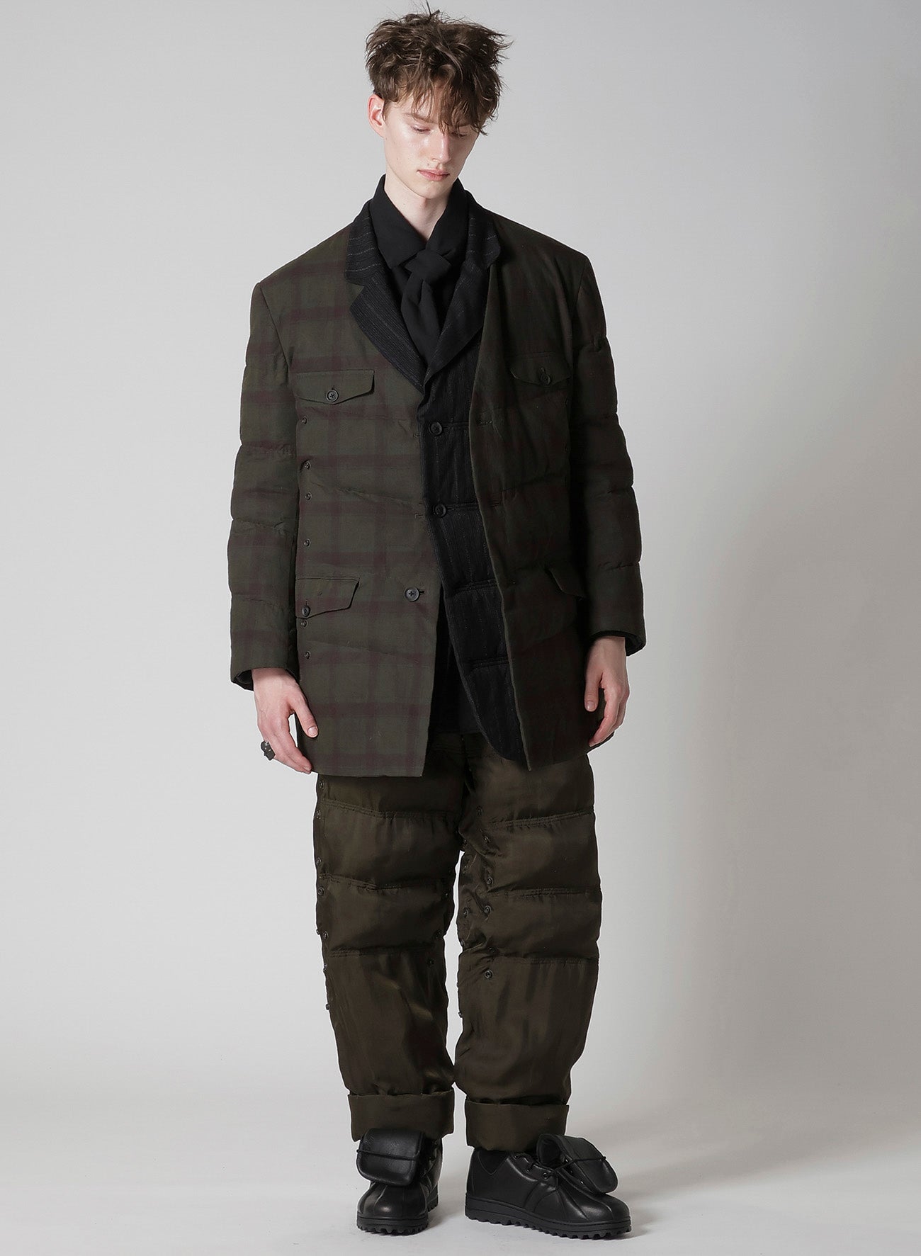 MADRAS INK 3 BUTTONS JACKET WITH LINER