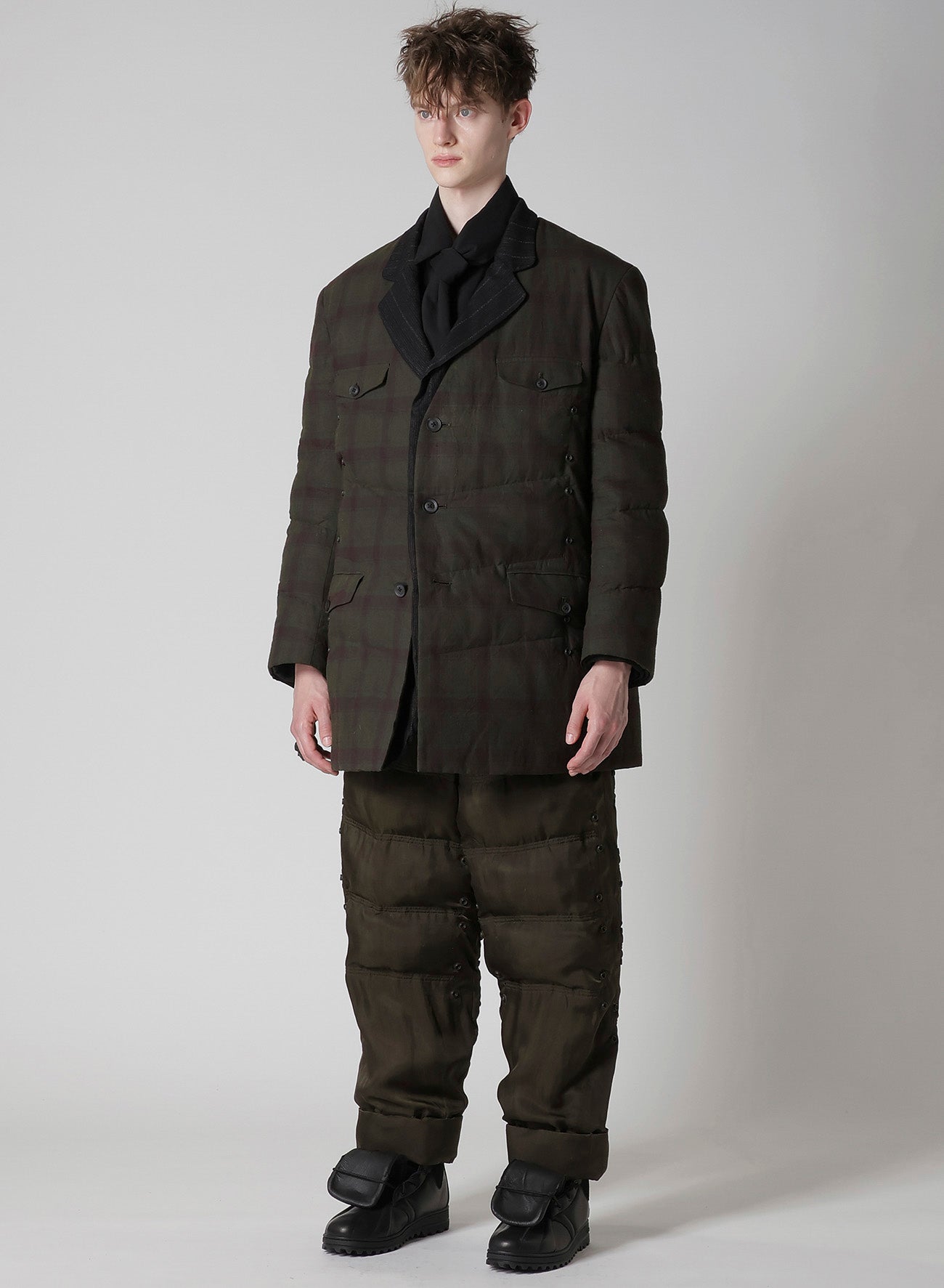 MADRAS INK 3 BUTTONS JACKET WITH LINER