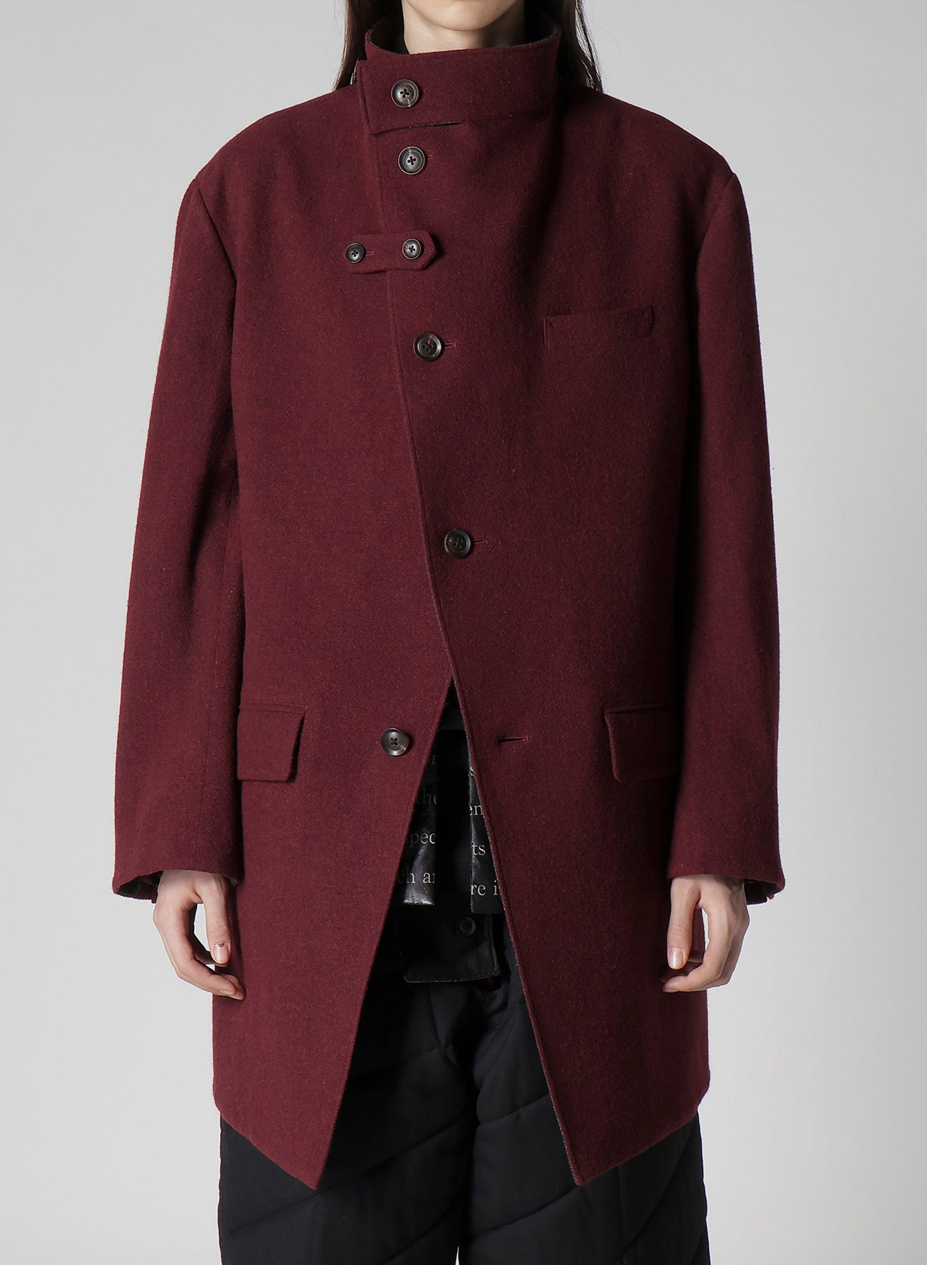 DARK RED REVERSIBLE JACKET WITH LINER