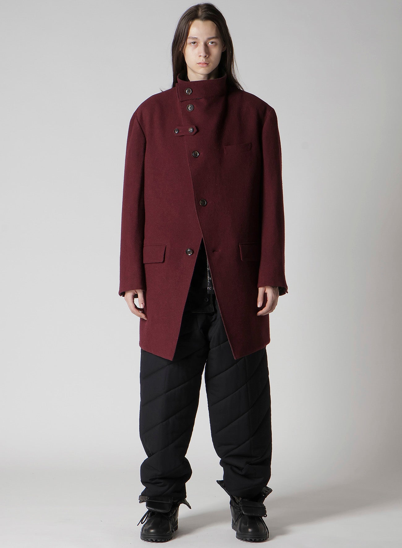 DARK RED REVERSIBLE JACKET WITH LINER