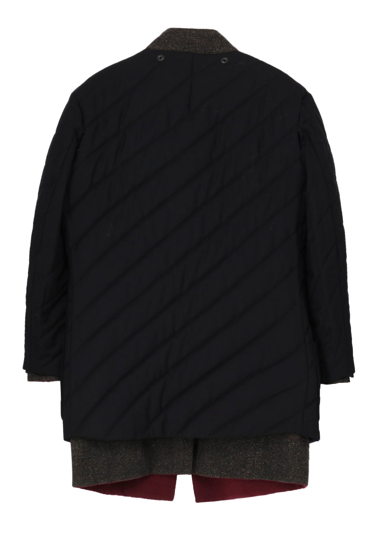 DARK RED REVERSIBLE JACKET WITH LINER
