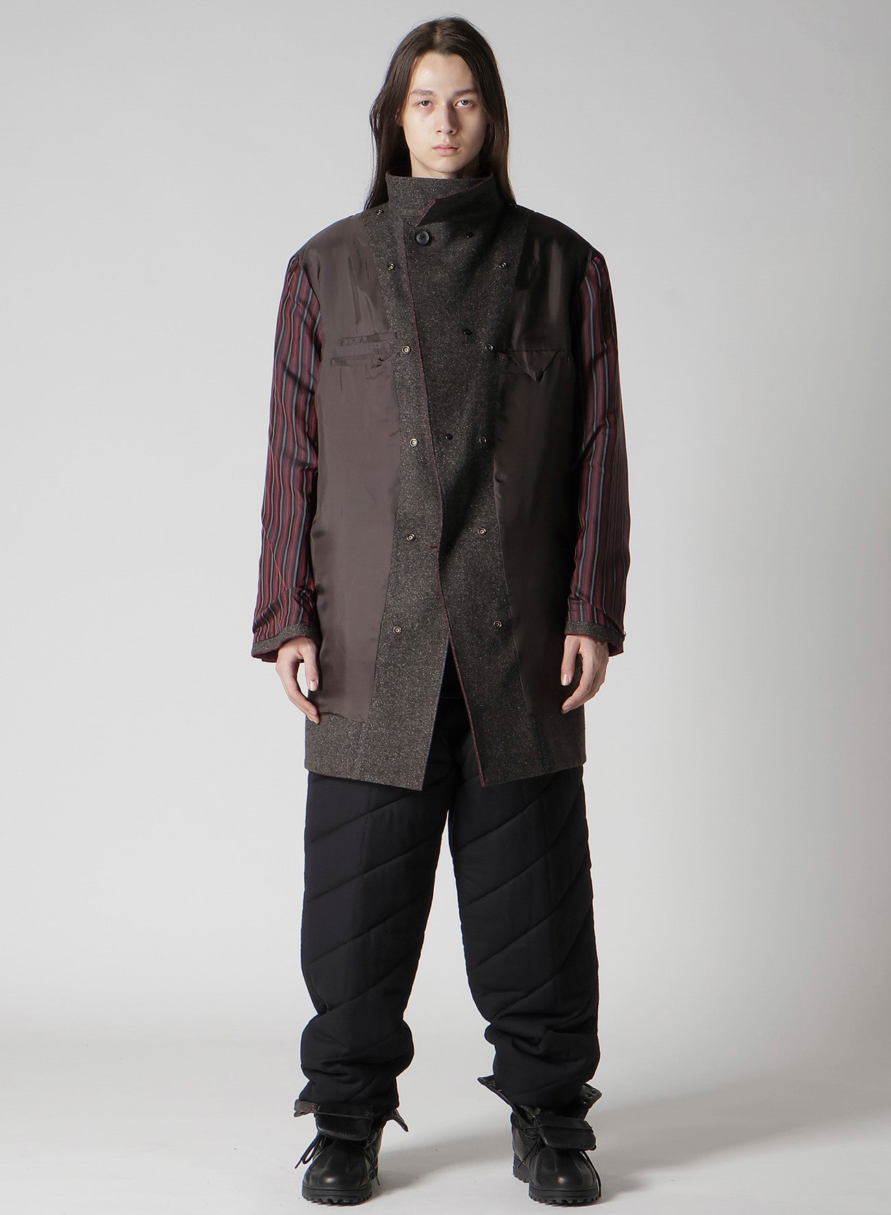 DARK RED REVERSIBLE JACKET WITH LINER