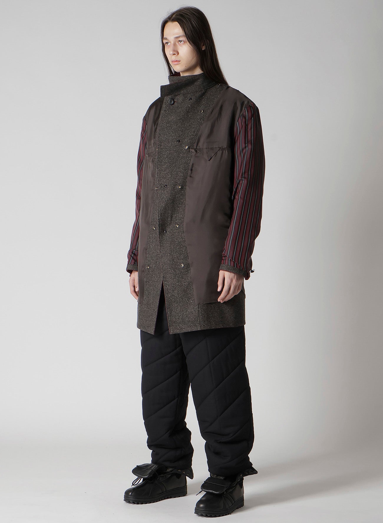 DARK RED REVERSIBLE JACKET WITH LINER