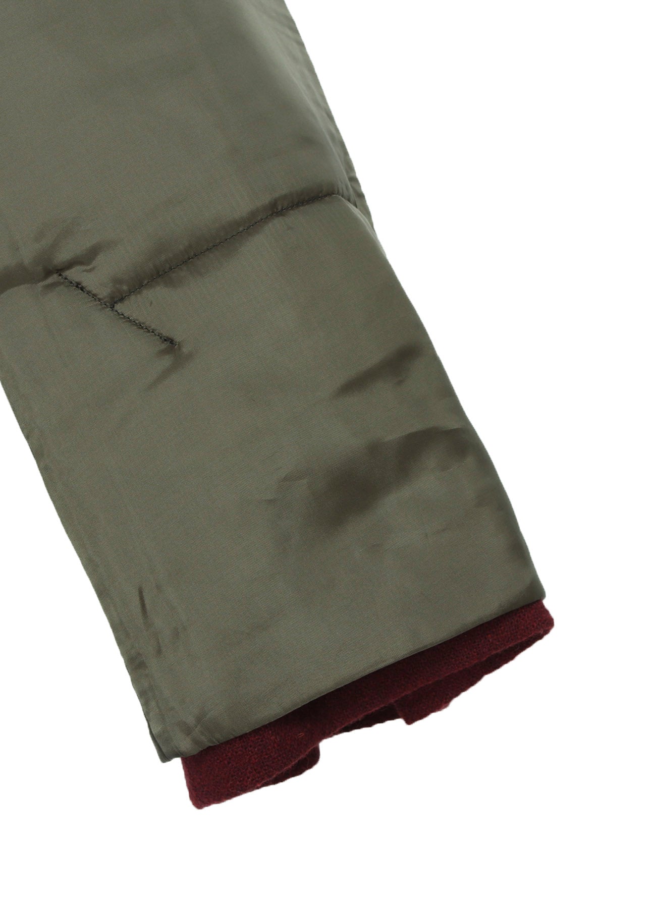 BURGUNDY WOOL BELT JACKET WITH LINER