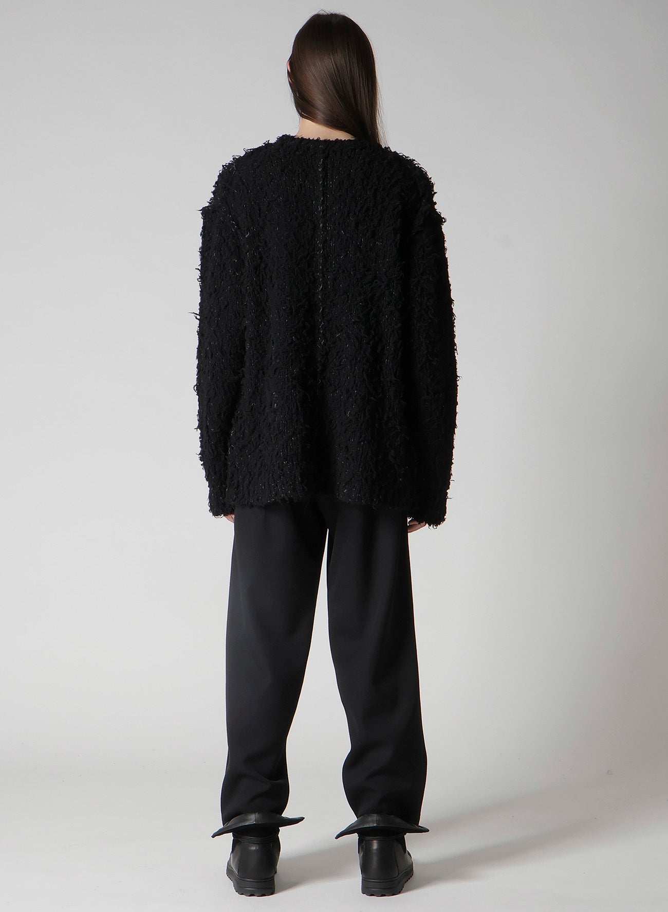 3G1P BRUSHED PLAIN STITCH ROUND NECK PO