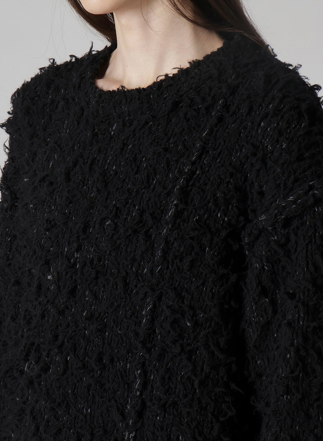 3G1P BRUSHED PLAIN STITCH ROUND NECK PO