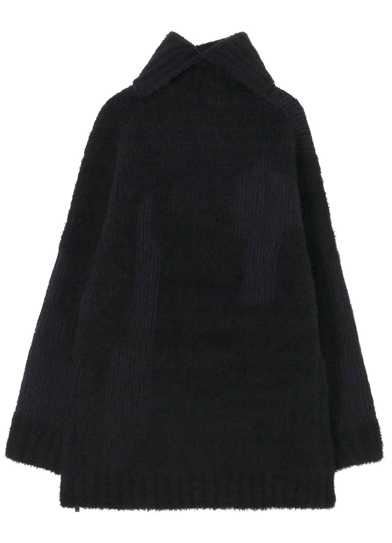 3G JACQUARD SIDE ZIP HIGH NECK PO